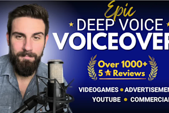 record a deep voiceover
