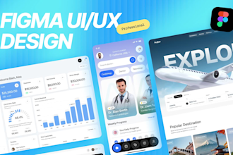 design modern UI UX design in figma