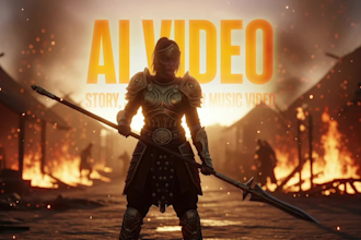 create ai animation video for story, short film, or music video