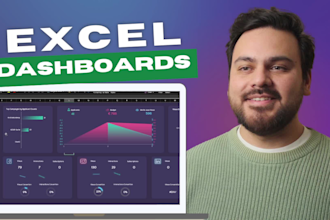 design a dashboard or custom report on excel