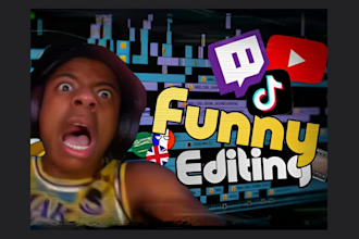 do a funny gaming video edit for youtube and twitch