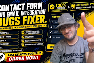 set up contact forms submissions, create web forms,fix forms related issues