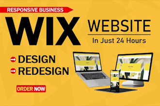 do wix website redesign, wix website design, redesign wix website, wix website