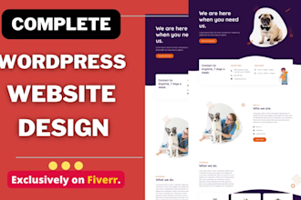 build wordpress website design or wordpress blog using elementor pro