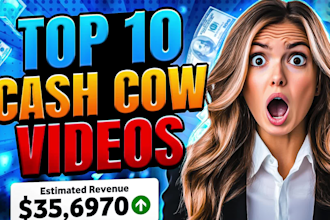 do viral top 10 faceless cash cow videos and youtube automation videos