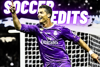 professionally edit a football, soccer video for tiktok and youtube