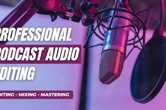 do podcast audio editing, podcast mixing and mastering