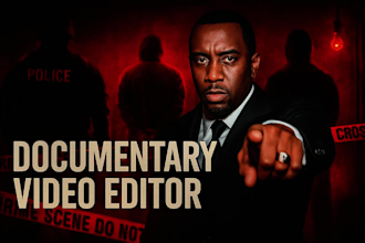 professionally edit true crime and documentary style videos with storytelling