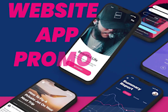 create an amazing modern app promo and website promo video