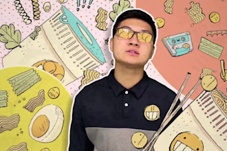 create a live action music video with animations