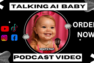 do viral ai baby talking video ai baby podcast ai talking avatar ai podcast