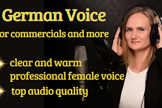record a female german voice over