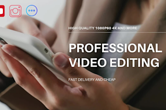 do professional videos editing fast and cheap