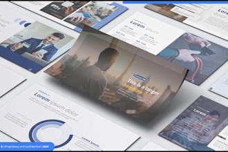 design professional and editable presentation templates