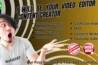 be your short video editor for  youtube, instagram reels, tiktok, shorts