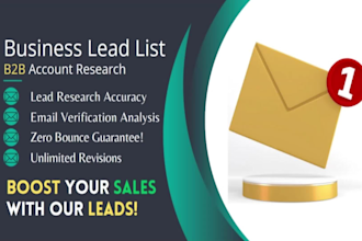 research decision maker leads and email list building
