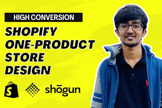 create a branded and premium one product shopify dropshipping store