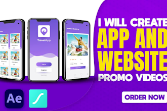 do app promo, presentation videos and app explainer video or preview