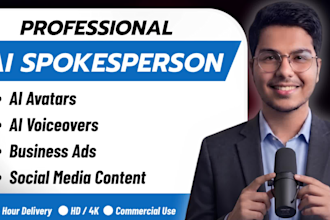 create ai avatar , ai spokesperson and talking avatar videos with ai voiceover
