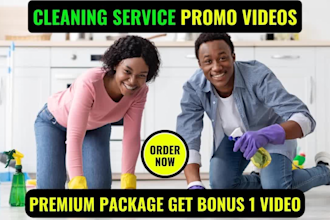 do residential commercial cleaning service promo video