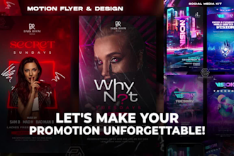 create event promotional video motion flyer design