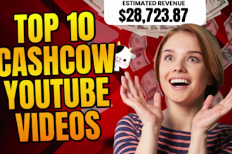 do viral youtube top 10 videos and faceless cash cow video editing