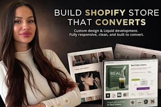 build a professional shopify website for your business