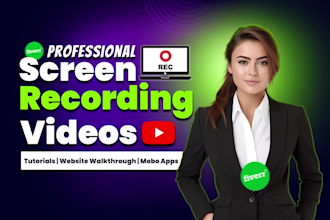 saas tutorial video, screen recording, app and software demo