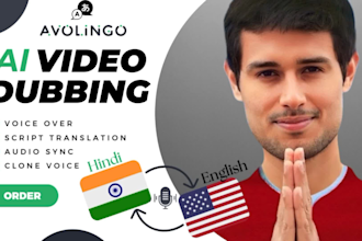 dub your youtube videos in hindi or english