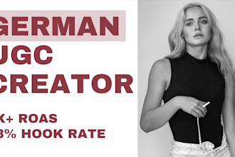 create high converting german ugc videos as as a model