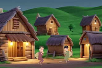 create 2d animated stories in hindi and urdu for youtube