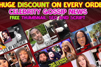 create and manage celebrity gossip channel