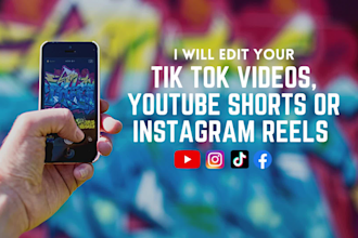 edit tik tok videos, youtube shorts or instagram reels