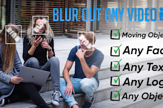 blur out face, logo , text , or any object from your video