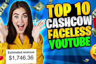 make top 10 cash cow faceless youtube videos