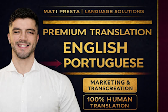 translate and adapt your marketing copy from english to portuguese