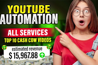 create top10 faceless cash cow videos for youtube automation faceless channel