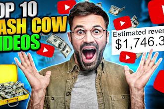 create top 10 cash cow faceless videos and youtube automation