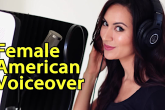 be your female voiceover artist in english or spanish