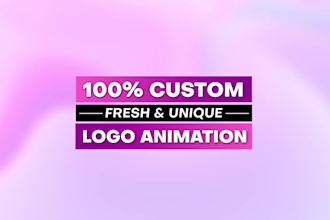 create professional and custom logo animation for your brand