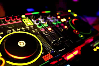 design a dj night club music event promo video