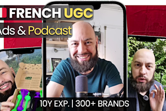 male ugc content creator for meta ads video and podcasts