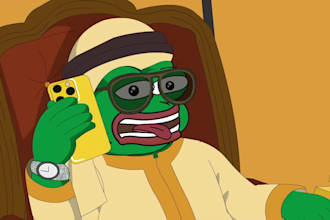 make animated twitch emotes and videos stylized as pepe frog