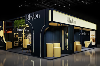 design and render professional 3d trade show booths