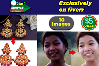 do picture editing, skin retouching, and photo enhance professionally
