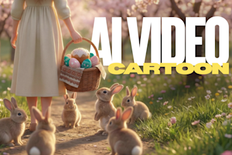 make cinematic ai cartoon video with consistent character