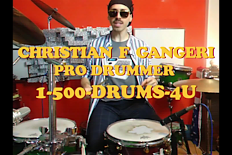 record live acoustic drums for one or more songs