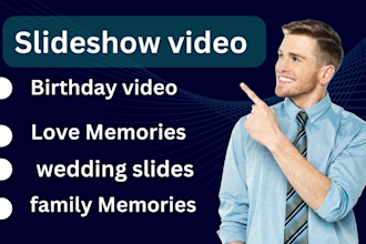 create song lyrics video, photo slideshow, birthday  with your videos and images