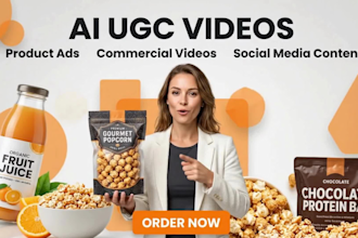 create ai ugc video, ai product video, ai product ads, ai commercial ads