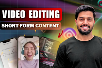 do short video editing for reels, tiktok, shorts and social media growth